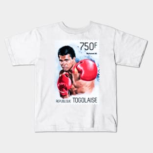 Muhammad Ali Postage Stamp Kids T-Shirt